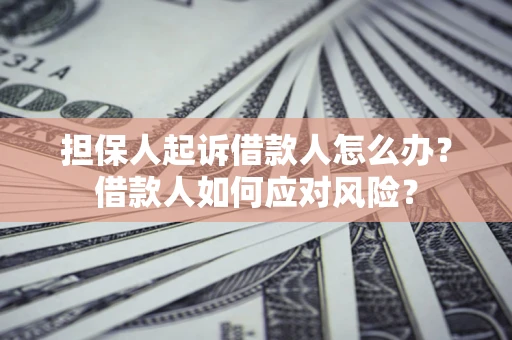 济南担保人起诉借款人怎么办？借款人如何应对风险？