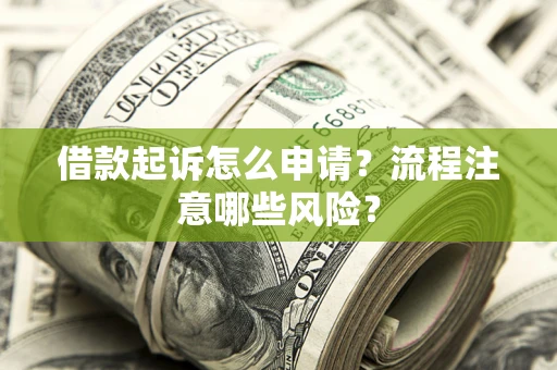 济南借款起诉怎么申请？流程注意哪些风险？