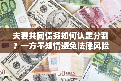 济南夫妻共同债务如何认定分割？一方不知情避免法律风险必看！